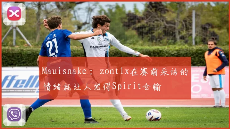 Mauisnake ：zont1x在赛前采访的情绪就让人觉得Spirit会输