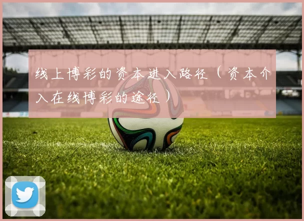 线上博彩的资本进入路径（资本介入在线博彩的途径）
